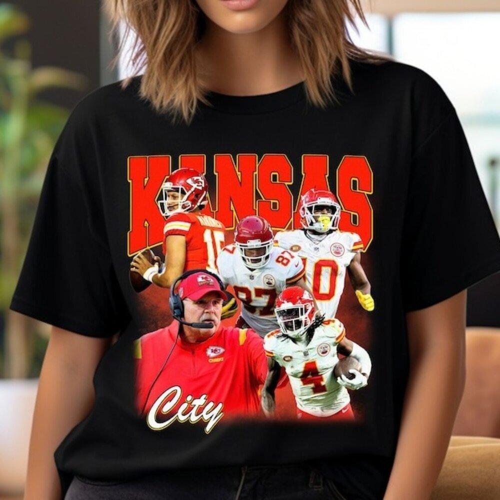 Kansas City Football Bootleg T Shirt Retro Graphic Fan Gift Sports Team